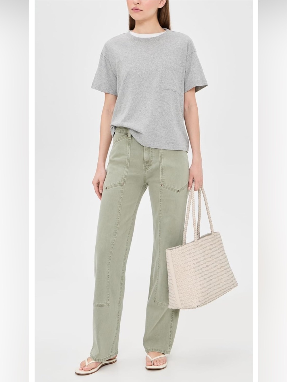 Warp + Weft Women's Sat Utility 90's Straight Leg Jeans